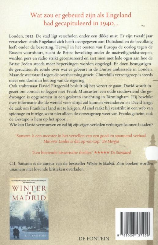 Mist over Londen achterkant