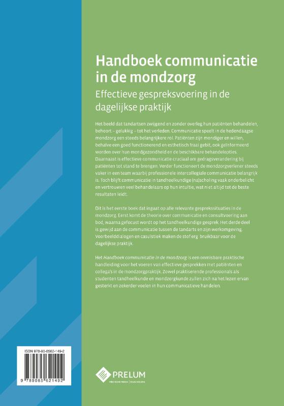 Handboek communicatie in de mondzorg achterkant