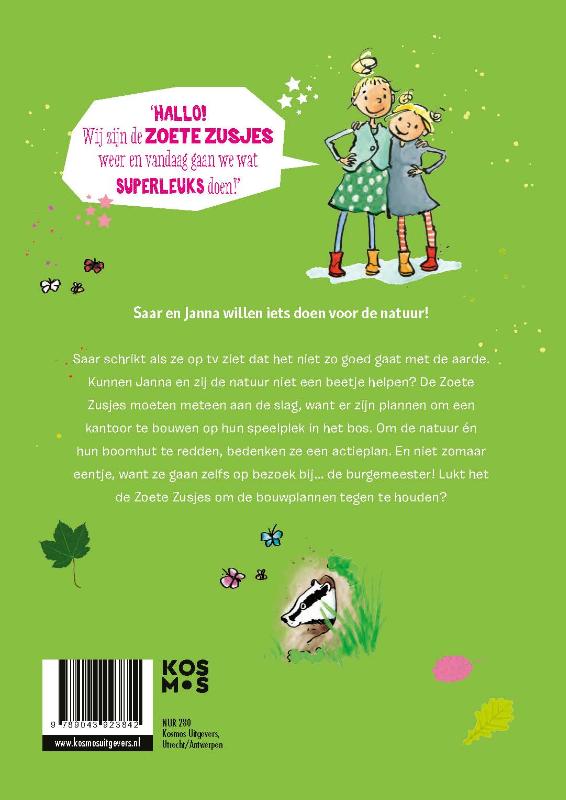 De Zoete Zusjes helpen de natuur / De Zoete Zusjes achterkant