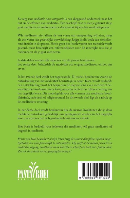 De weg van meditatie achterkant