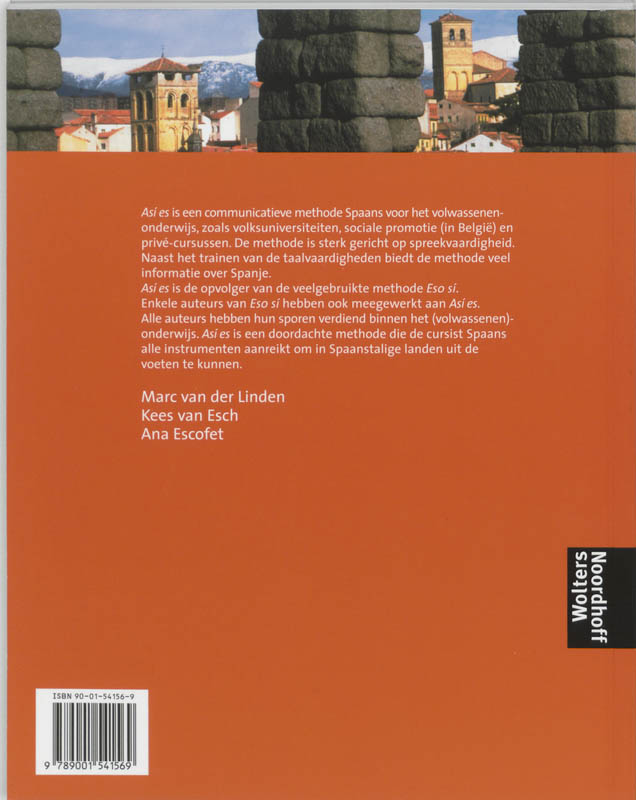 Asi Es 2 Deel Leerboek achterkant