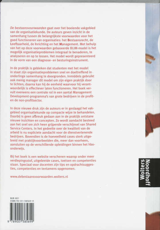 De bestaansvoorwaarden achterkant