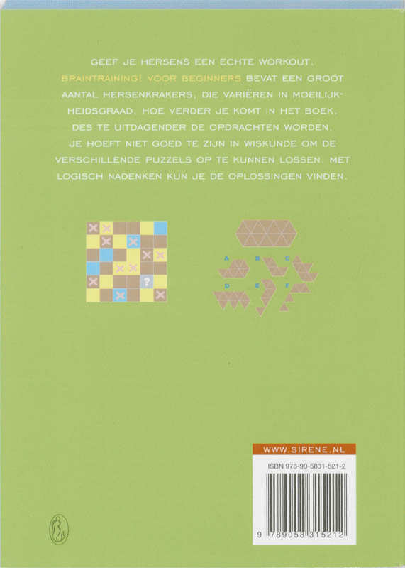 Braintraining / 1 / deel Beginners achterkant
