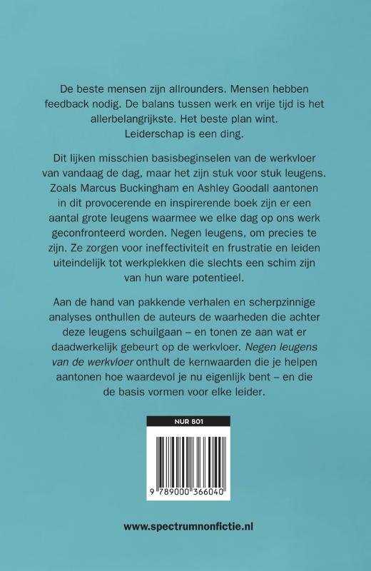 Negen leugens van de werkvloer achterkant