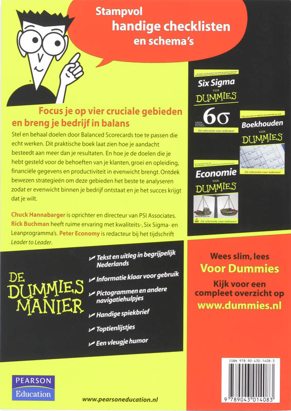 Balanced Scorecard voor Dummies / Voor Dummies achterkant