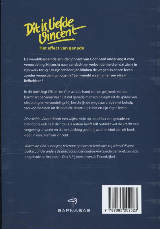 Dit is liefde Vincent achterkant