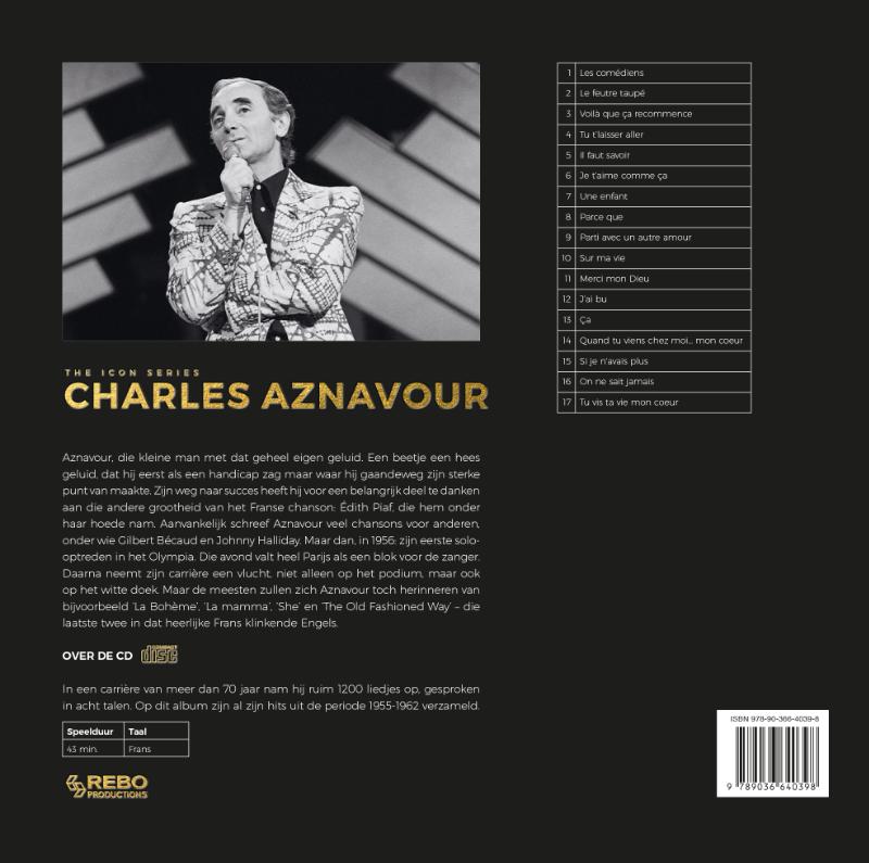 The Icon Series  -   Charles Aznavour achterkant
