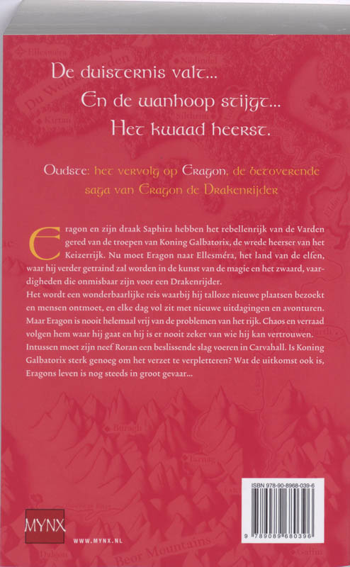 Het erfgoed / 2 Oudste / Erfgoed Eragon / 2 achterkant