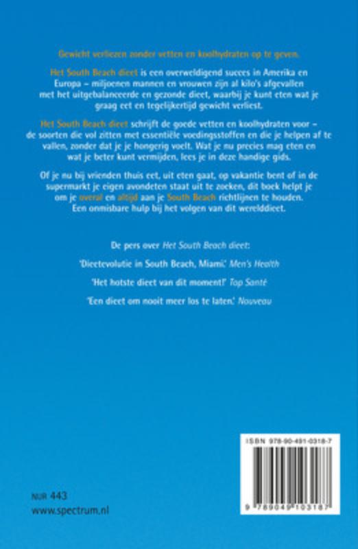 Het South Beach Dieet achterkant