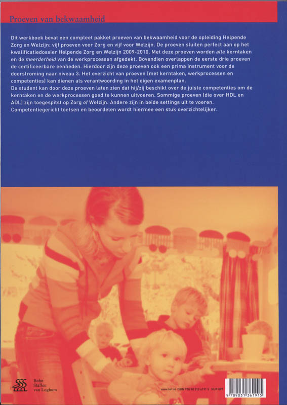 Proeven van bekwaamheid helpende zorg en welzijn achterkant