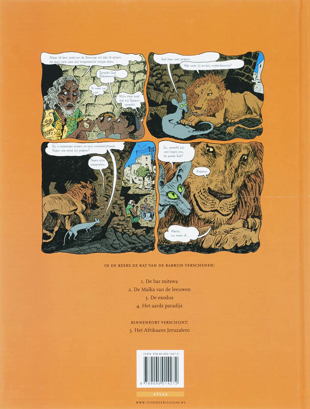 Het aards paradijs / De kat van de rabbijn / 4 achterkant