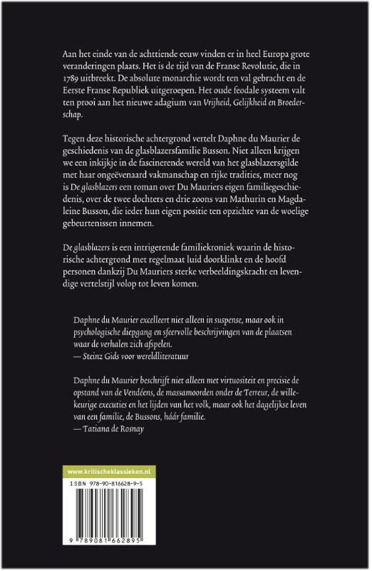 Kritische Klassieken 10 - De glasblazers achterkant