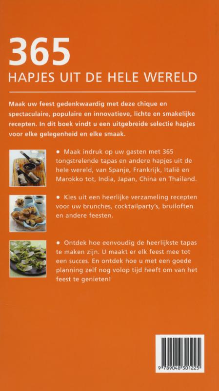 365 Hapjes Uit De Hele Wereld achterkant