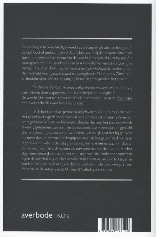 Redenen om te geloven achterkant