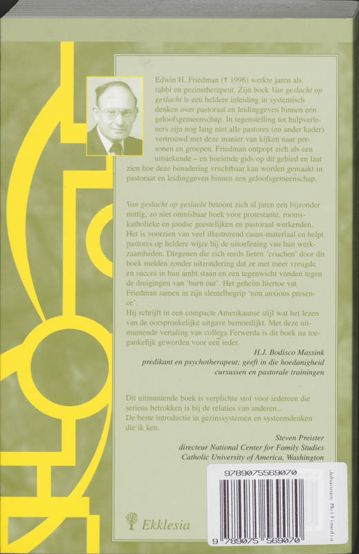 Van geslacht tot geslacht achterkant