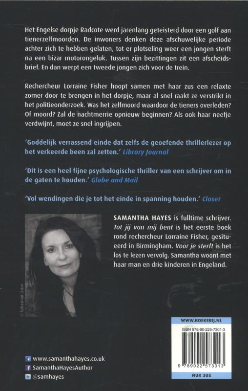 Voor je sterft achterkant