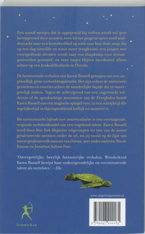 Het Astronomische Logboek Voor Zomermisdaden achterkant