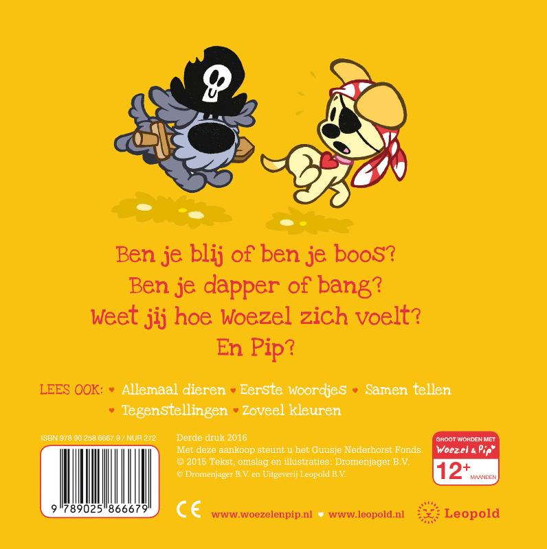 Blij en... boos! / Woezel & Pip achterkant