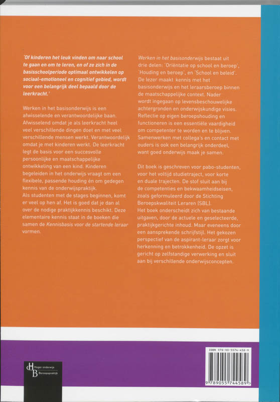 Werken in het basisonderwijs achterkant