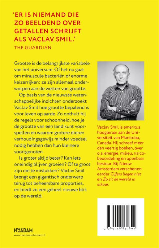 Orde van grootte achterkant