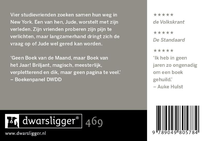 Een klein leven achterkant