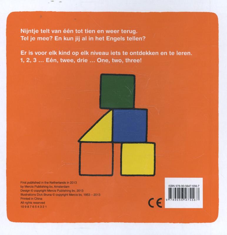 Nijntjes eerste telboek achterkant