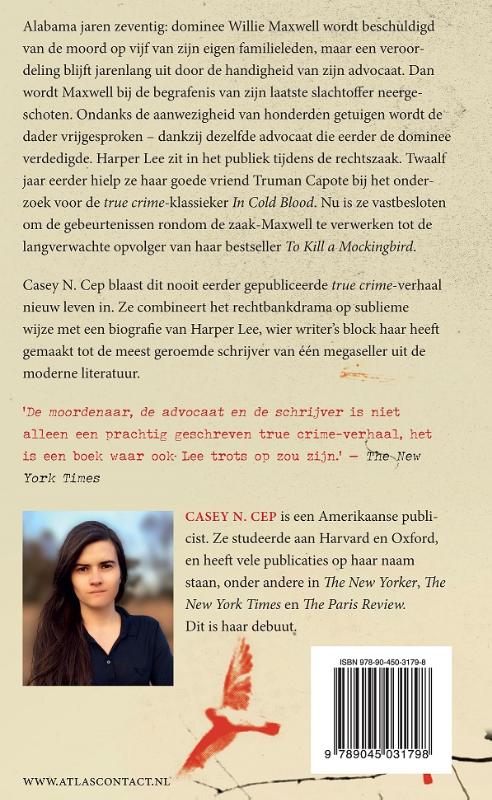 De moordenaar, de advocaat en de schrijver achterkant