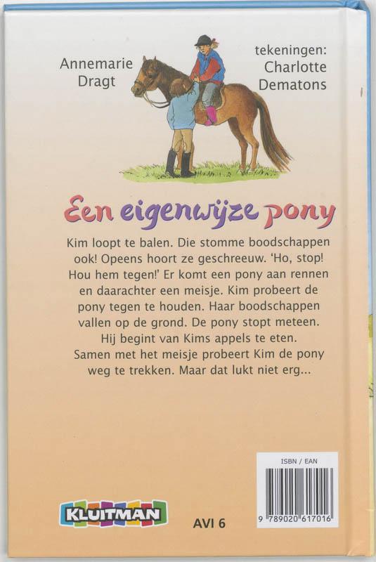 Een eigenwijze pony / Klavertje vier-serie achterkant