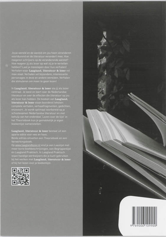 Laagland Literatuur en lezer Vwo Verwerkingsboek achterkant