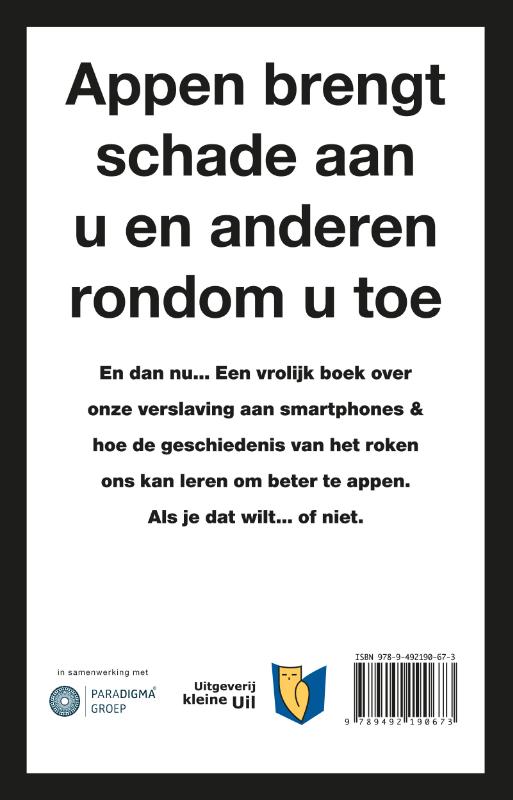 Appen is het nieuwe roken achterkant