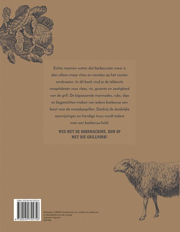 Het ultieme barbecueboek voor echte mannen achterkant
