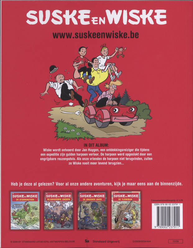 Suske en Wiske 236 - De gulden harpoen achterkant