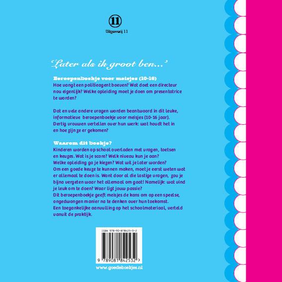 Later als ik groot ben... 1 - Beroepenboekje voor meisjes achterkant
