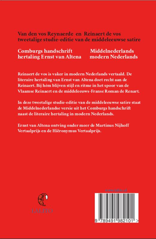 Van den vos Reynaerde en Reinaert de vos / Lalito Klassiek achterkant