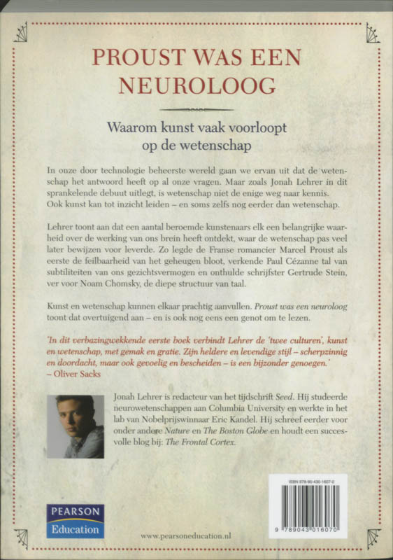 Proust Was Neuroloog achterkant