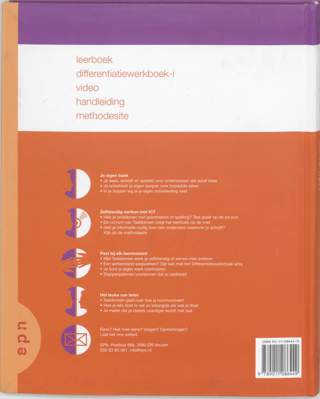 Taaldomein / 2 Havo/vwo / deel Leerboek achterkant