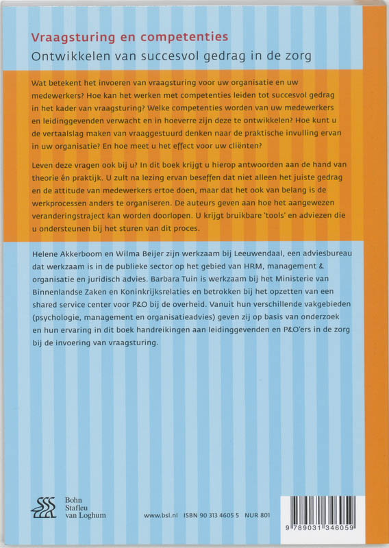 Vraagsturing en competenties achterkant