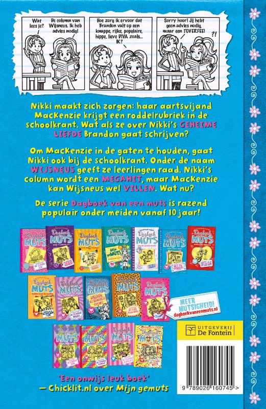 Nikki weet raad / Dagboek van een muts / 5 achterkant