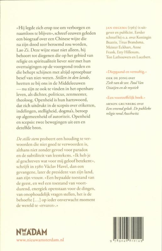 De stille stem achterkant