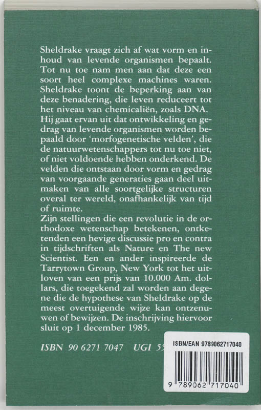 Nieuwe Levenswetenschap achterkant