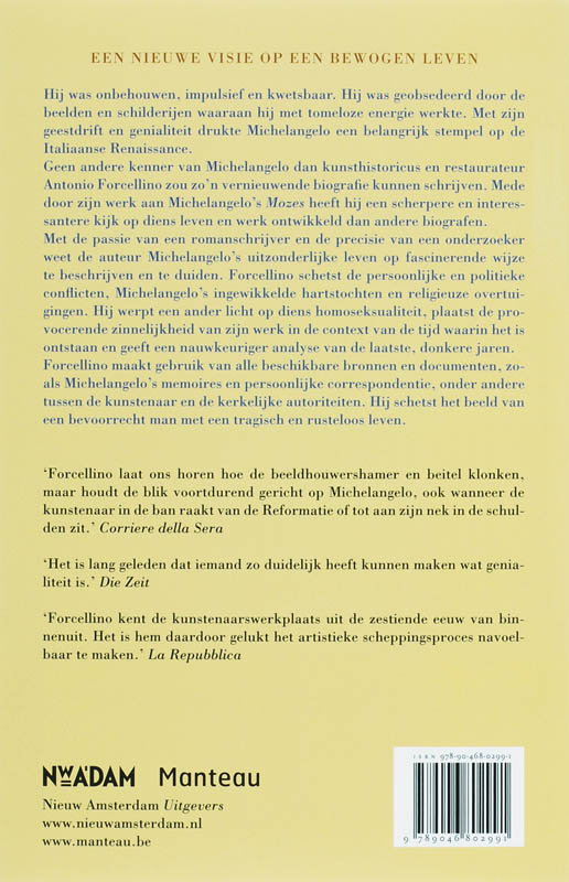 Michelangelo achterkant