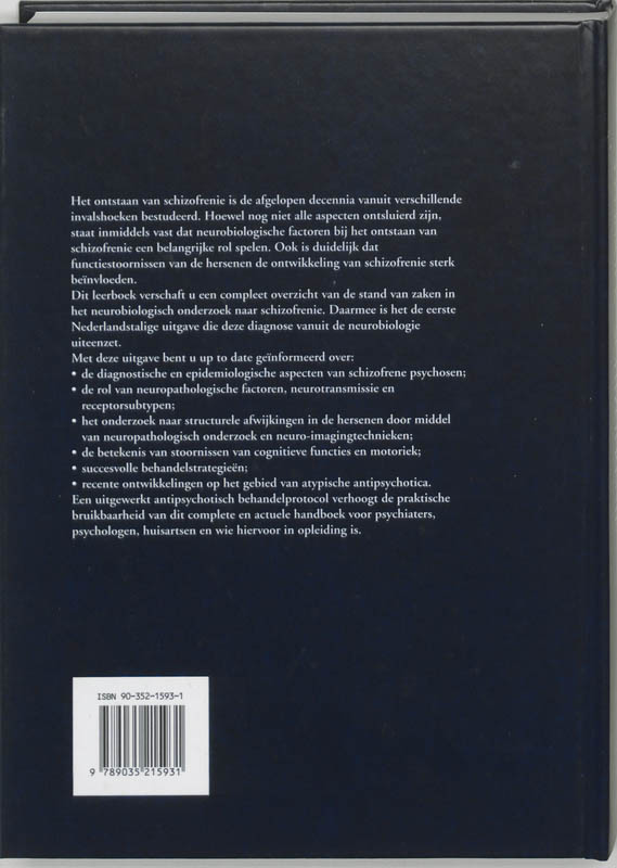 Leerboek schizofrenie achterkant