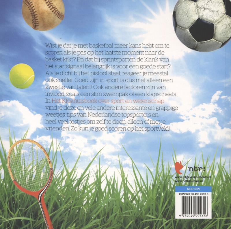 Boek over sport en wetenschap achterkant