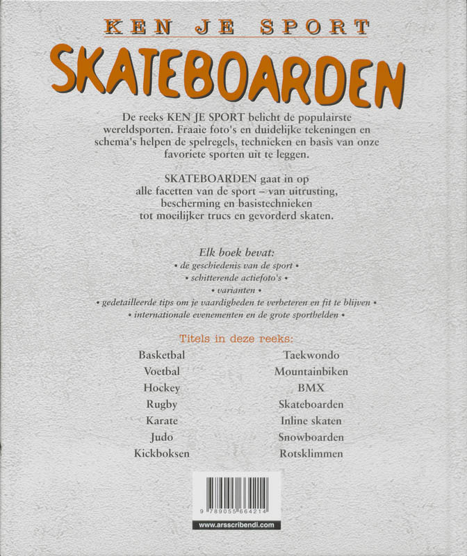 Ken je sport  -   Skateboarden achterkant