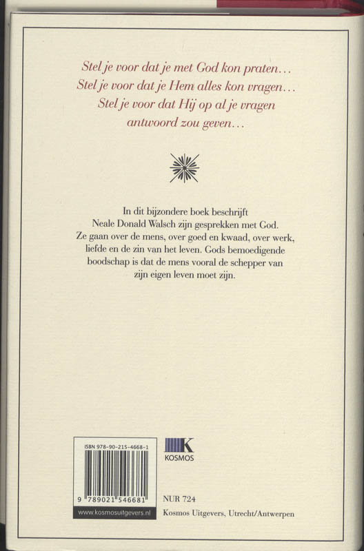 Een ongewoon gesprek met god achterkant