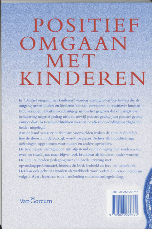 Positief Omgaan Met Kinderen 2Dr achterkant
