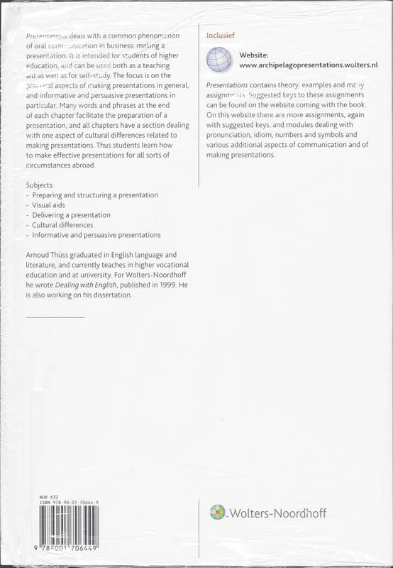 Presentations achterkant