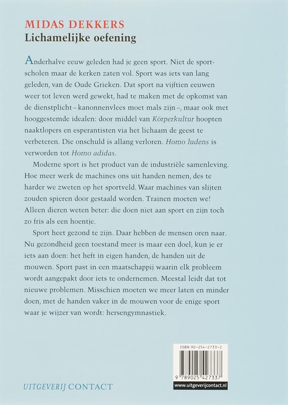 Lichamelijke Oefening achterkant