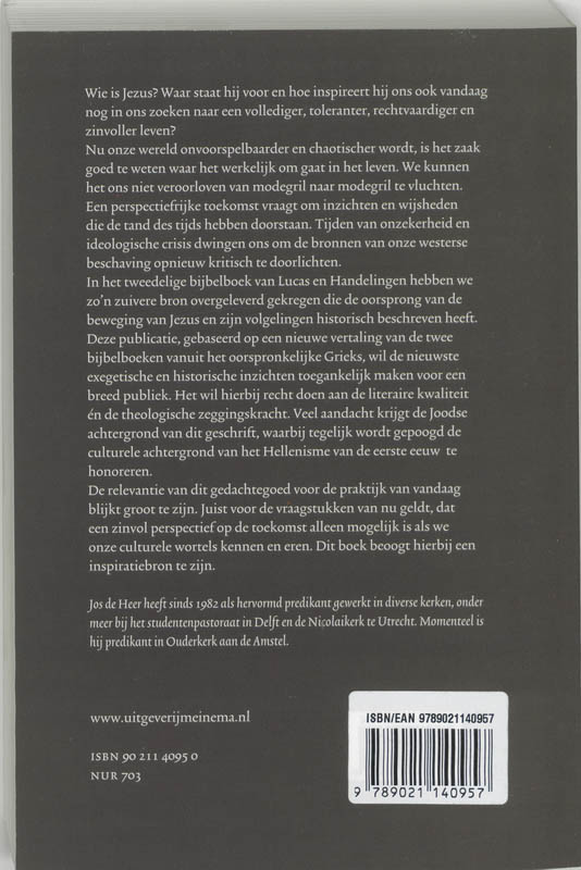 Lucas-Acta / 1 de oorsprong van het geloof achterkant