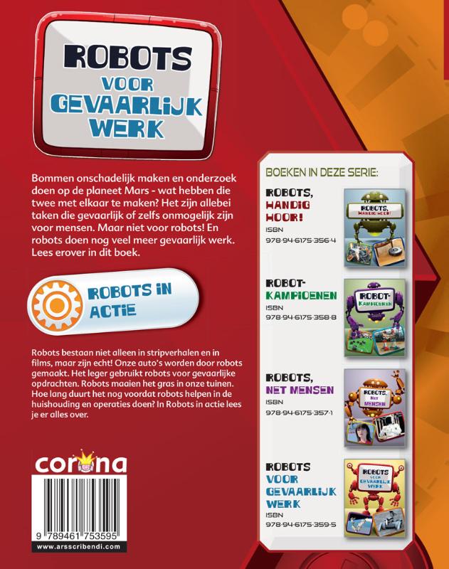 Robots, gevaarlijk werk / Robots in actie achterkant